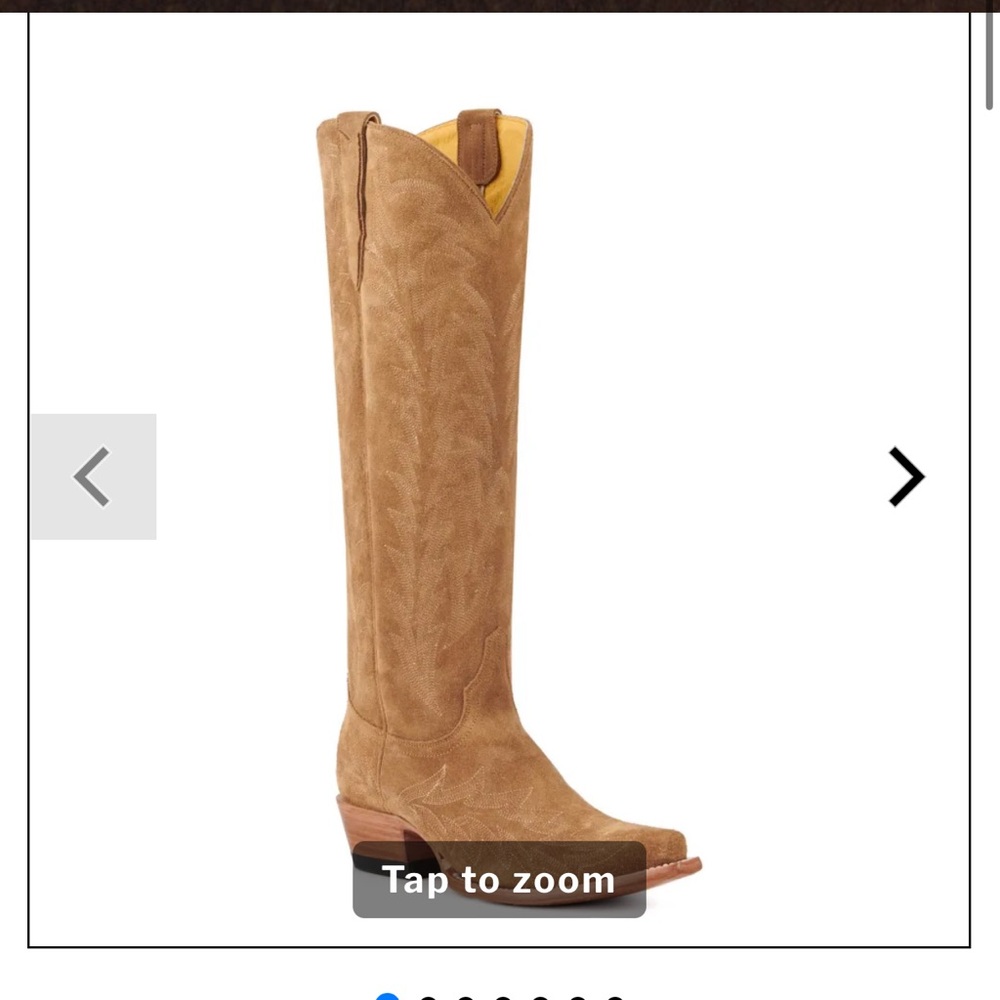 JRC & Sons Women's Nancy
Sand Suede Snip Toe Tall
Cowboy Boots